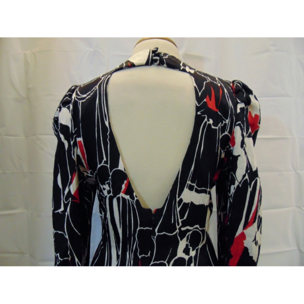 Vintage Carolina Herrera knee length dress Sz 8 - Picture 4 of 6